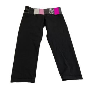Lululemon Black Leggings Cropped Size 8